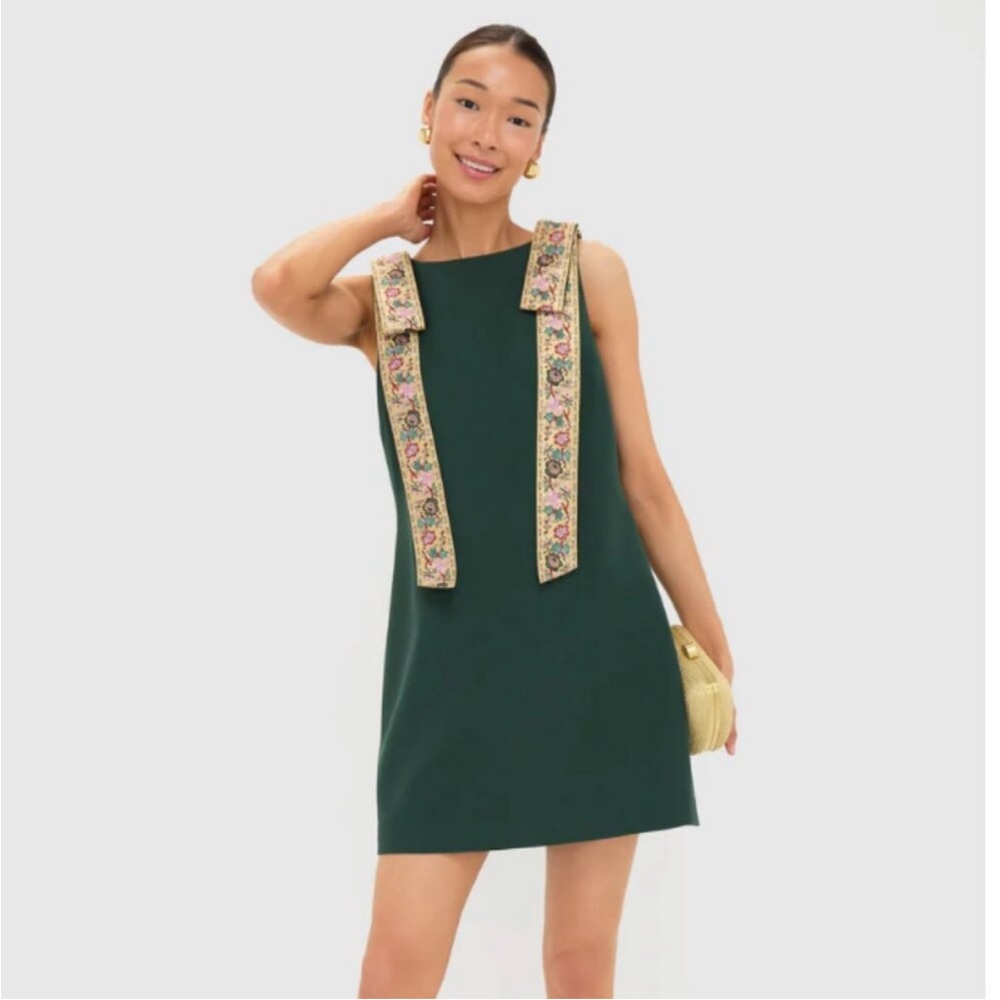Garden Scrollwork Jacquard Bow Rosie Dress
